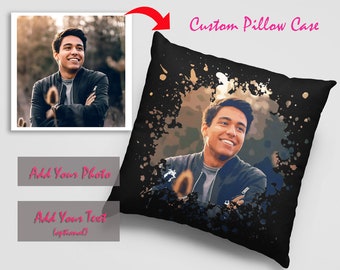 Personalized Pillowcase Custom Photo Decorative Pillowcase for Home Decoration Personalized Gift for Birthday, Christmas gift for your love.