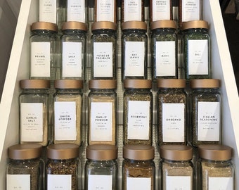 Customizable Spice Rack Drawer Organizer, Kitchen Storage Insert