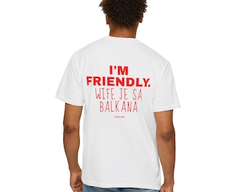 Oversized Unisex premium cotton 100% Funny Serbian quote comfort colors 1717 Tshirt, oversized graphic tee, Streetwear shirt, Back print