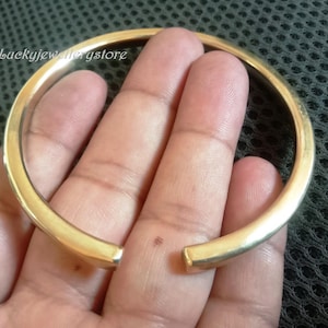 Antique Brass Adjustable Bracelet, handmade Bohemian Bracelets, Simple Stylish Solid Brass Stacking Bangle Jewelry For Birthday Gift Kada,