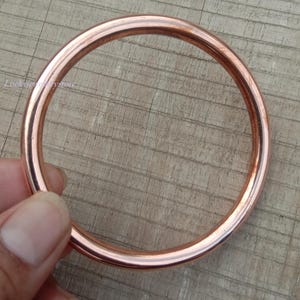 Thick Heavy Copper Bangle, Men's or Women's copper bracelet, Healing Arthritis Copper Bangle, Handmade Stackable Copper Jewelry,Gift for him