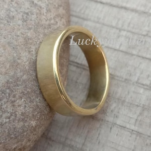 Chunky Brass ring, Handmade Dome Brass Rose Gold Popular Stack rings, Solid Brass Band Ring, Healing Meditation Thumb Solid Brass Jewelry,