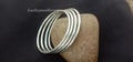 925 Sterling Silver Bangle, Set of 4 Sterling Silver Bangles, Gift for mom, All occasion gift, Set of 4 Bangles, Stackable Bangle Bracelet, product logo