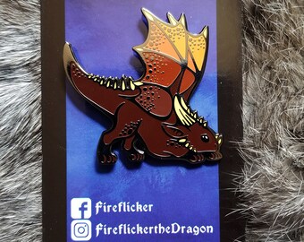 Western Dragon Enamel Pin