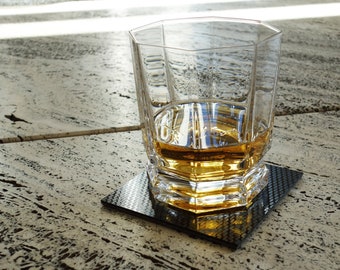 Carbon Fiber Coasters x4 | Handmade from a Genuine Aeronautical Material