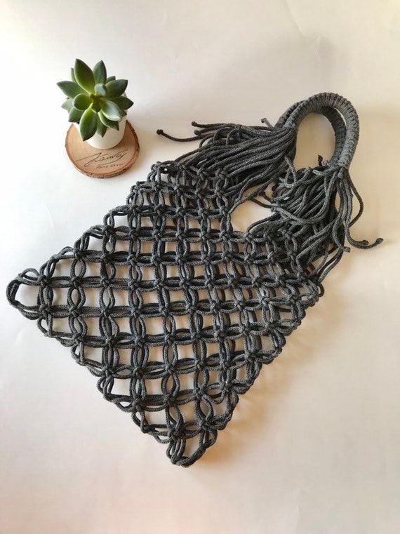 macrame net bag