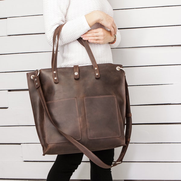 Leather Laptop Bag - Etsy