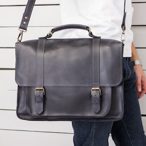 Sac d’ordinateur portable en cuir, sac de cartable, sac de travail en cuir, sac d’ordinateur portable en cuir pour hommes, sac messager en cuir pour hommes, sac d’ordinateur portable personnalisé, sac d’ordinateur portable en cuir pour hommes