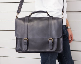 Leather Laptop Bag,Satchel bag,Leather work bag,Leather mens laptop bag,Leather messenger bag men,Custom Laptop bag,Leather laptop bag men