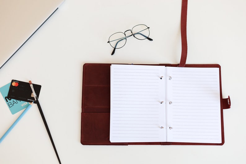 Personalized Refillable Leather Binder A4leather Journal Etsy