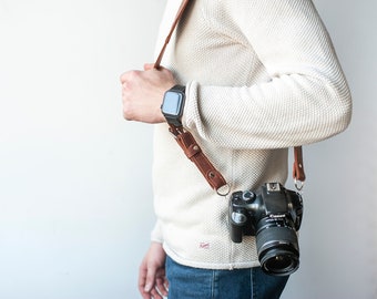 Cinturino per fotocamera della sciarpa, cinturino per fotocamera personalizzato, cinturino per fotocamera reflex, cinturino per fotocamera Canon, regalo per fotografo, cinturino per fotocamera DSLR, cinturino per collo della fotocamera