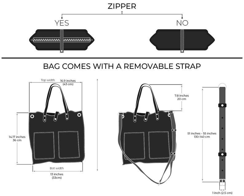 Large Minimalist Leather Tote Bag Leather Bag Leather Purse Etsy