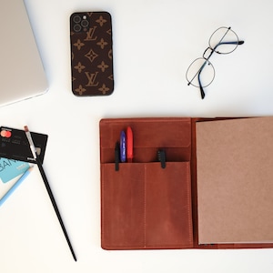 Handmade leather agenda cover, Notebook cover, Leather sketchbook, Refillable journal, Planner cover, Planner binder, A5 notebook cover
