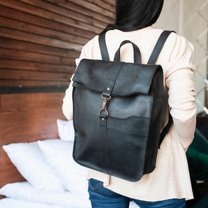 Sac en cuir, sac à dos noir, sac à dos en cuir, sac à dos pour femme, sac à dos en cuir pour ordinateur portable, sac à dos pour ordinateur portable pour femme, sac à dos pour femme, sac à dos de voyage