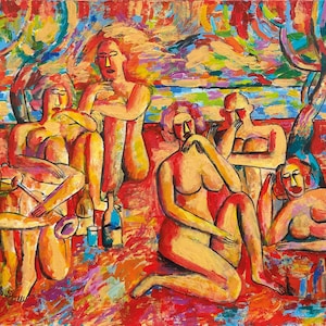original from artist michael orester. contemporary neo-expressionism