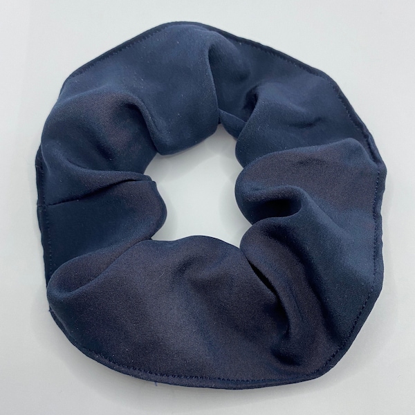 Scrunchie 100% silk Navy Blue - Navy