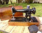 Singer 201K Electric Sewing Machine 1950 Bentwood Case Key Vintage Singer Sewing Machine Electric 201k