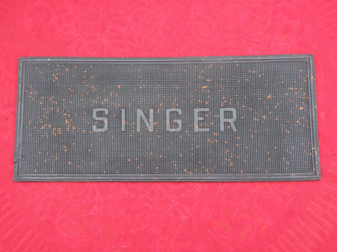 Singer Sewing Mat Vintage Singer Sewing Mat Rubber Mat 201k 15k 99k 128k 28K Table ...