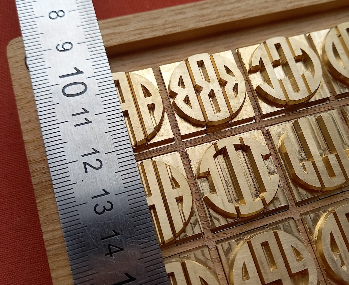 Interchangeable Alphabet Letter stamp with holder/Monogram Etsy