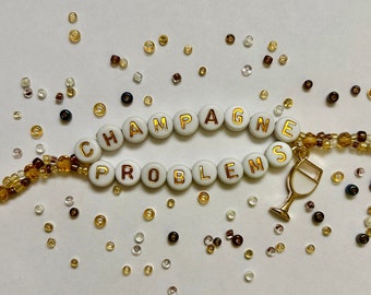 Champagne Problems Friendship Bracelet