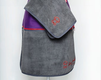 Cooking & Baking Kitchen Apron With Detachable Zip Microfibre Towel (Extra Towel Included)