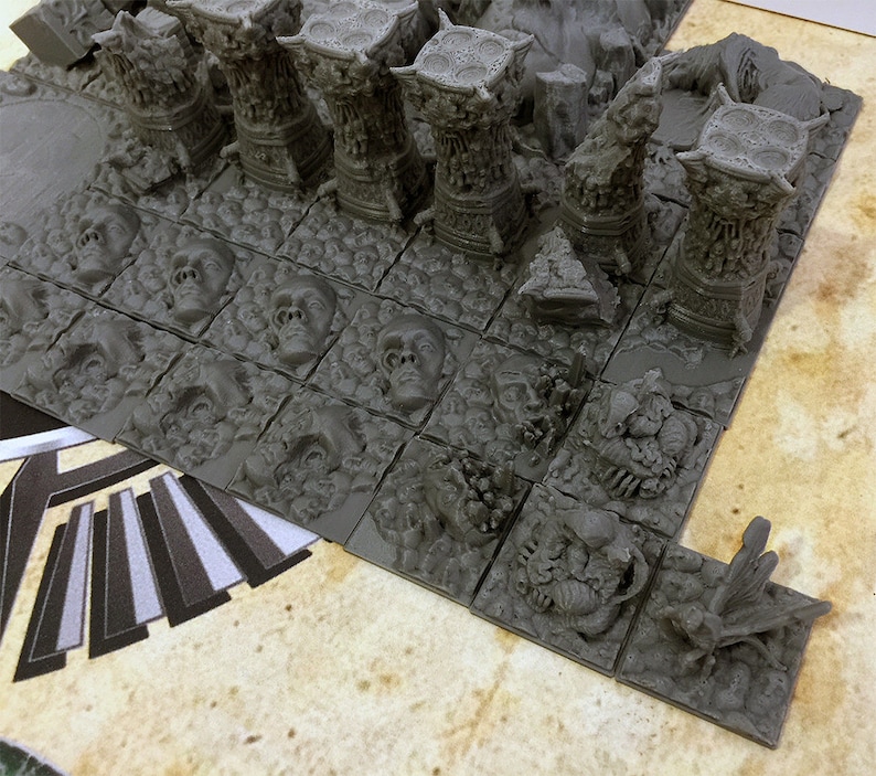 Kingdom Death Monster Compatible Terrain Set 3D Printed Etsy