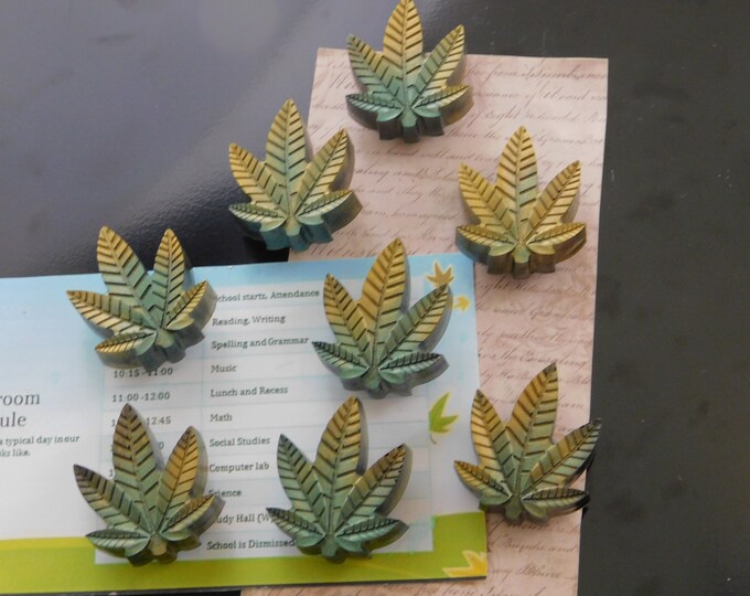 Kitchen Dining Cannabis Leaf Magnets Set Of 8 Marijuana Leaf Hippy Kitchen Decor Pot Leaf Decor Hippy Party Favors Home Living