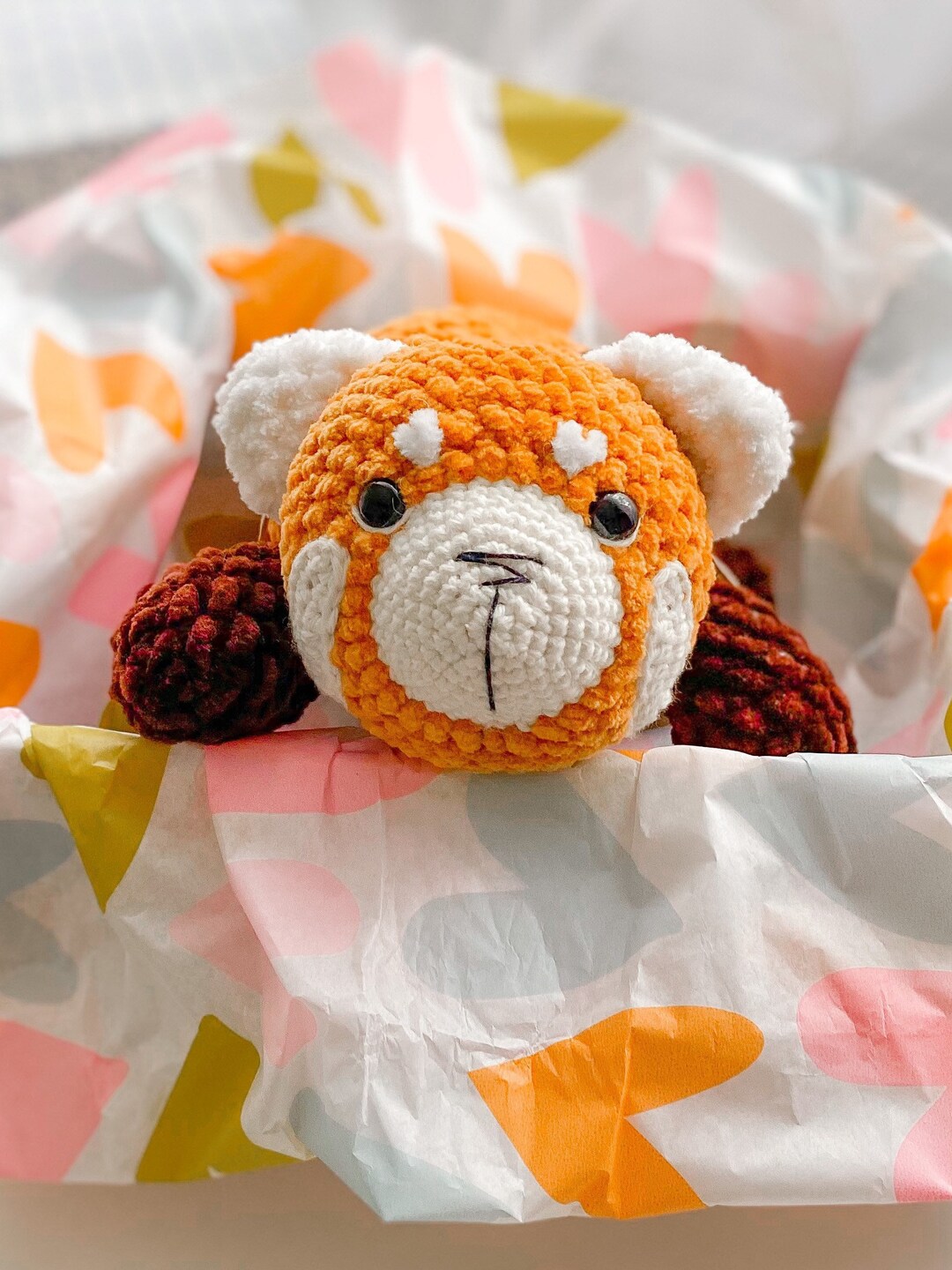 PDF Crochet Pattern Red Panda Made of Plush Wool - Etsy