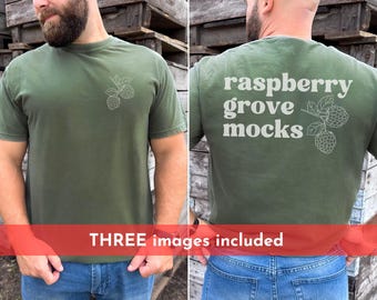 Mockup anteriore e posteriore da uomo Moss, modello maschile Comfort Colors Mockup posteriore, 1717 Mockup anteriore e posteriore Mockup, C1717 Mockup, Mockup su entrambi i lati