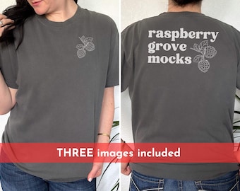 Front and Back Comfort Colors Mockup Pepper Back of Shirt Mock up C1717 Pepper Mockup Model Mock up Oversized Shirt Mockup Backside Pepper