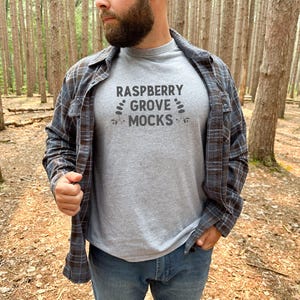 Male Model Gildan 5000 Sport Grey Mockup, Mens Fall Mockup, Sport Gray Mockup, Outdoor Lumberjack Mock up, Mens Gildan 5000 T-shirt Mock up