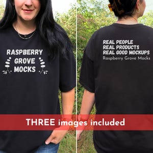 Front and Back Gildan 5000 Mockup Black Tshirt Mock up Gildan 5000 T-shirt Mockup, Back of Shirt Mockup Gildan 5000, Backside Mockup Black
