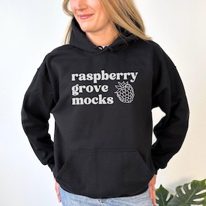 Gildan 18500 Mockup, Gildan 18500 Black Mockup, Black Hoodie Mockup, Gildan Hoodie Mockup, Model Mockup, Black Hooded Sweatshirt Mockup