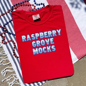 Comfort Colors July 4th Mockup, Red Comfort Colors Mock up, Red 4th of July Mockup, Red 1717 Flatlay Mock up, Red C1717 Patriotic Mockup