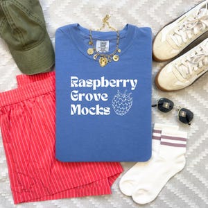 Comfort Colors Flo Blue Mockup, Comfort Colors 1717 Mockup Folded Flatlay, Flo Blue Comfort Color Mock up, C1717 Flat lay Mockup with Boxers