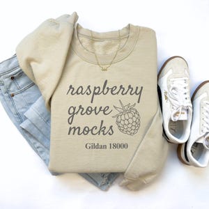 Sand Gildan 18000 Mock up, Sand Flatlay Mockup, Sand G180 Mockup, Folded Flat lay Sweatshirt Mockup, Gildan 18000 Sand Mockup