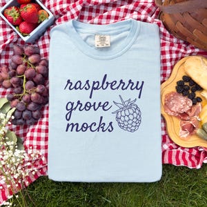 Chambray Comfort Colors Mockup, 1717 Chambray Mock up, Summer Mockup, 4th of July Mock up, Comfort Colors Flatlay Mockup, C1717 Mockup