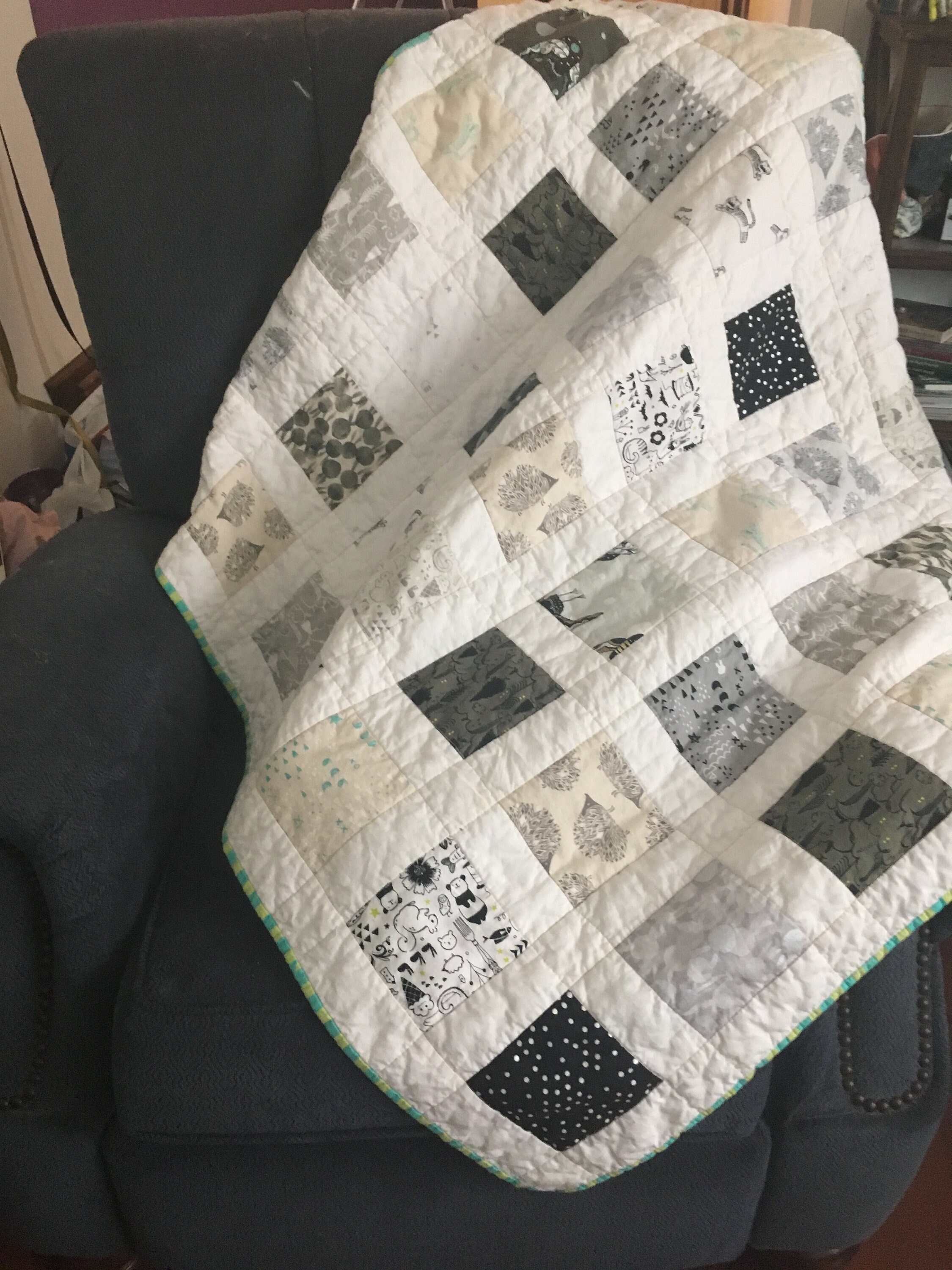 Sleep Tight Modern Baby Quilt Etsy Ireland