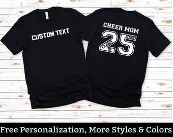 Custom Senior Cheer Mom Class Of 2025, Cheerleader Mom Shirt / Hoodie / Sweatshirt, Graduation Mom TShirt, Cheer Graduation Gift