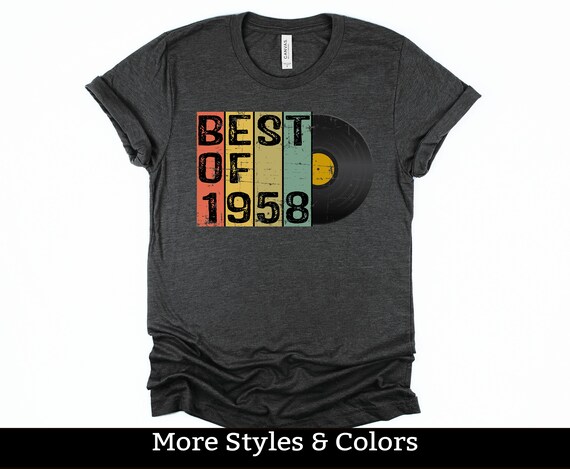 Maglietta Legends Born In 1958: Regalo Per Il 67&deg; Compleanno