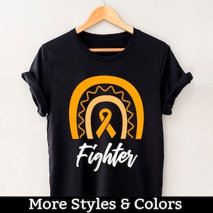 Leukemia Awareness Shirt, Leukemia Fighter TShirt, Orange Ribbon Leukemia Support TShirts, Leukemia Gift, Leukemia Warrior Tee Shirts
