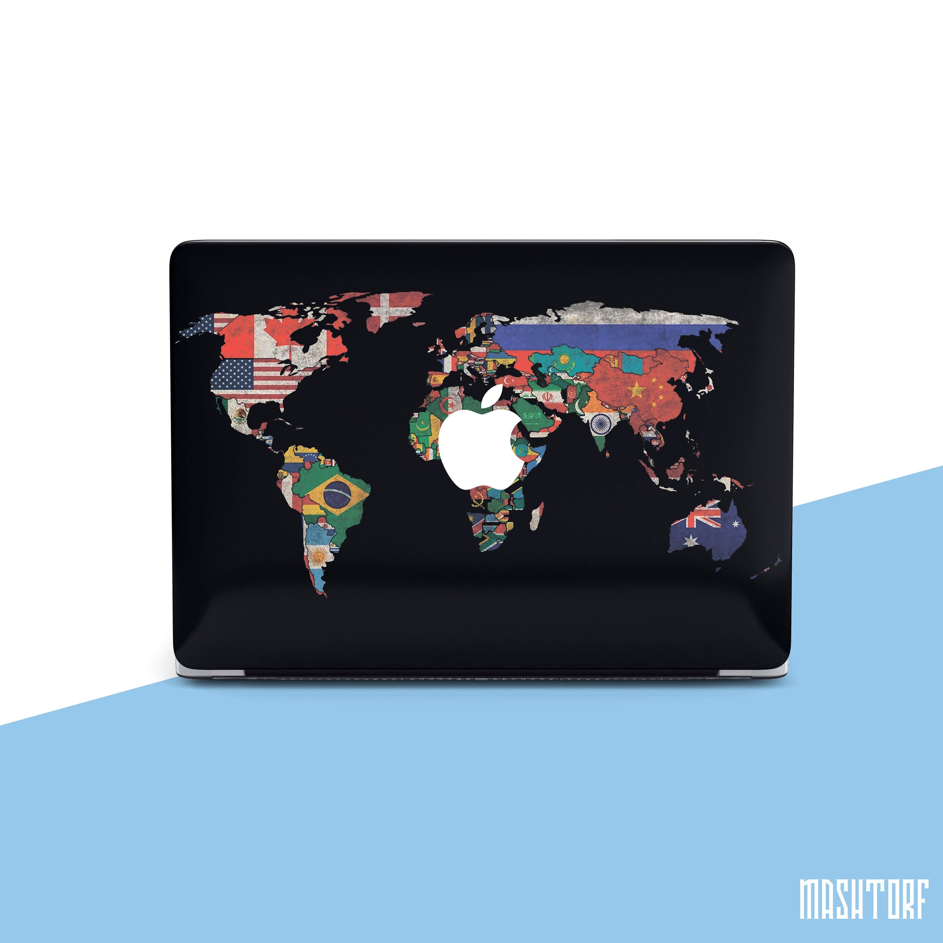 Macbook Air 13 Case World Map Macbook Case Map Macbook Pro 13 Etsy