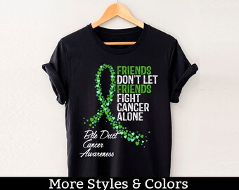 Bile Duct Cancer Awareness Shirt, Friends Don't Let Friends Fight Cancer Alone, Bile Duct Support Squad, Bile Duct Cancer Fighter