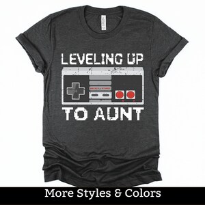 Leveling Up To Aunt Shirt, Aunt Pregnancy Announcement, Aunt To Be Gift, Baby Announcement, Pregnancy Announcement, Sister To Aunt Gifts
