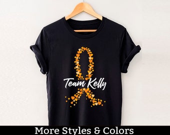 Personalized Leukemia Cancer Awareness Shirt, Custom Cancer TShirt, Cancer Team, Leukemia Support, Leukemia Gift, Leukemia Warrior Shirts