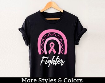 Camisa de concientización sobre el cáncer de mama, camiseta de cinta rosa de luchador contra el cáncer de mama, escuadrón de apoyo al cáncer de mama, guerrera contra el cáncer de mama