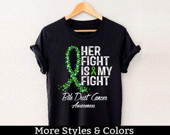 Bile Duct Cancer Awareness Shirt, Her Fight Is My Fight, Bile Duct Support Squad, Bile Duct Cancer Fighter