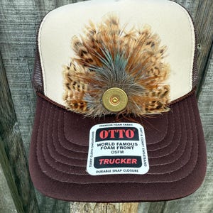 Feather Trucker Hat - Etsy display picture 1