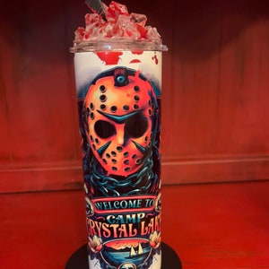 Halloween Tumbler with bloody ice topper