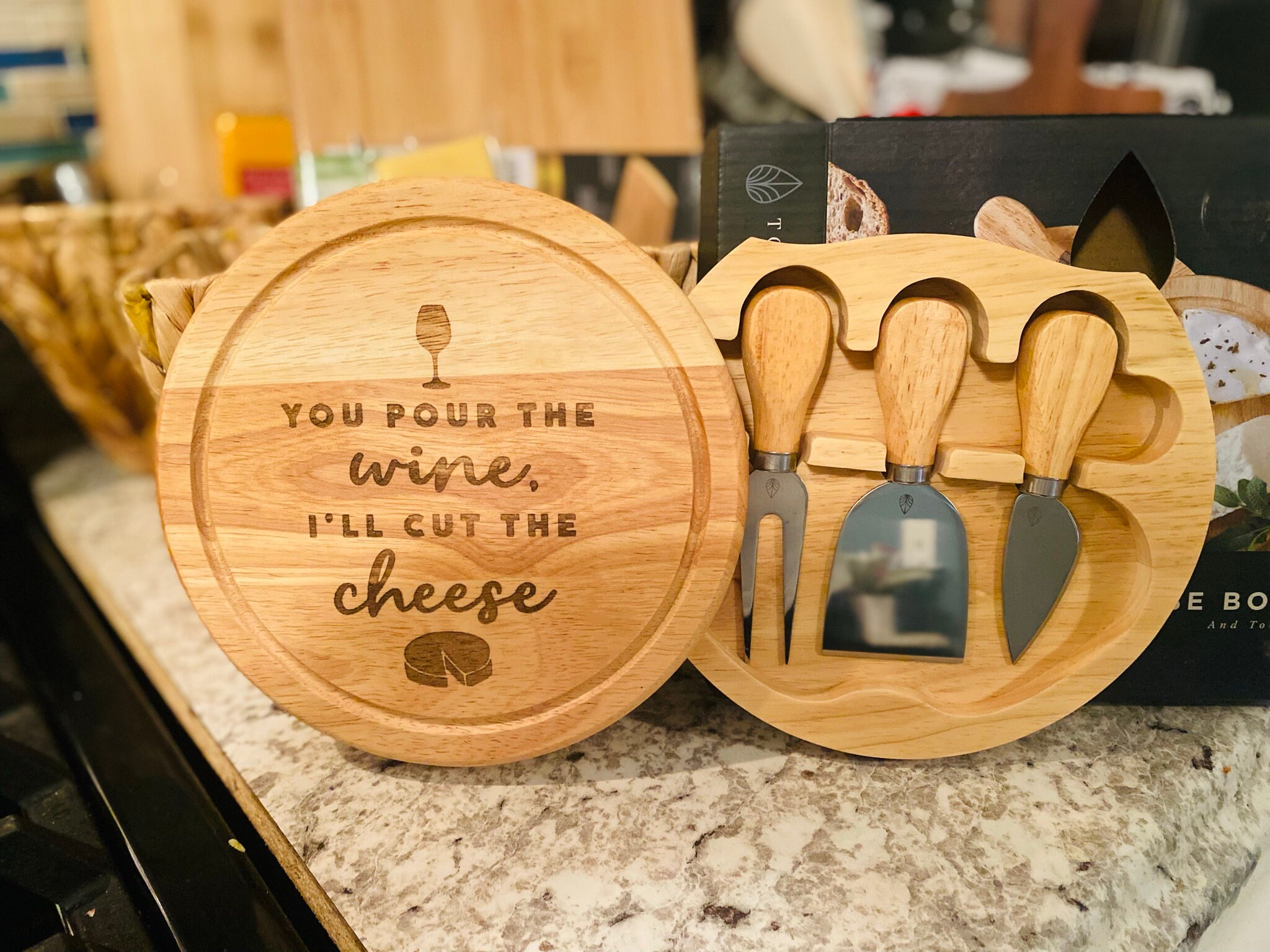 Personalized Cheese Board With Tools - Etsy